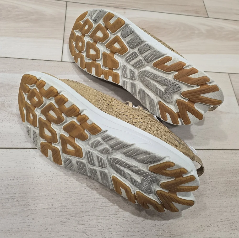 Hoka One One Kawana Sneakers Men Tan Oat Milk Running Shoes